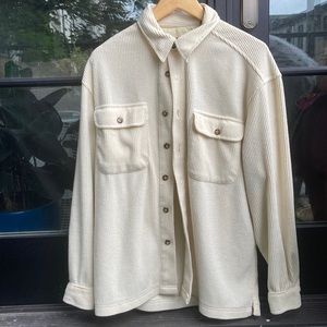 Comfy and warm Vintage Van Heusen soft white button up